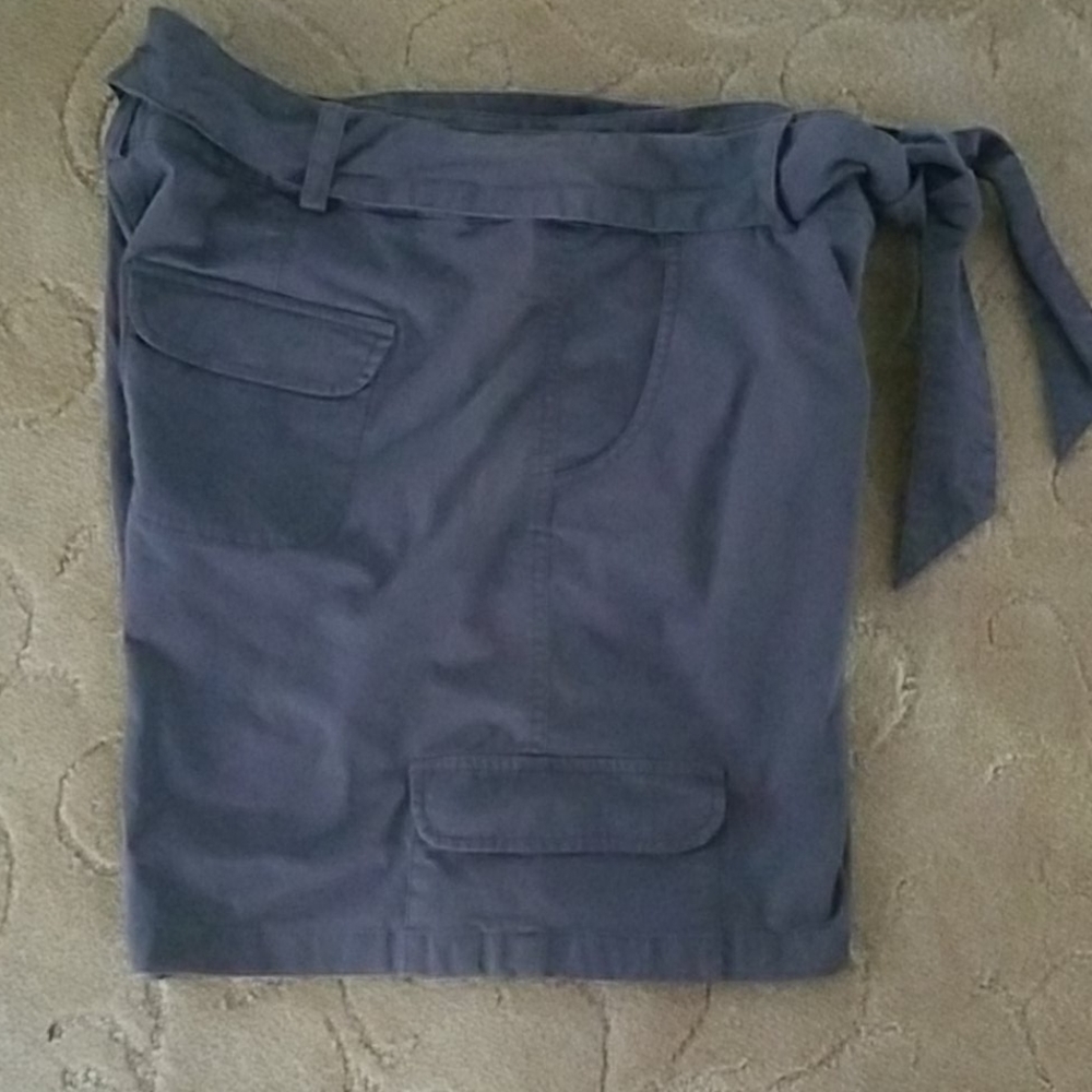 Talbot's belted shorts Size 12 Charcoal grey